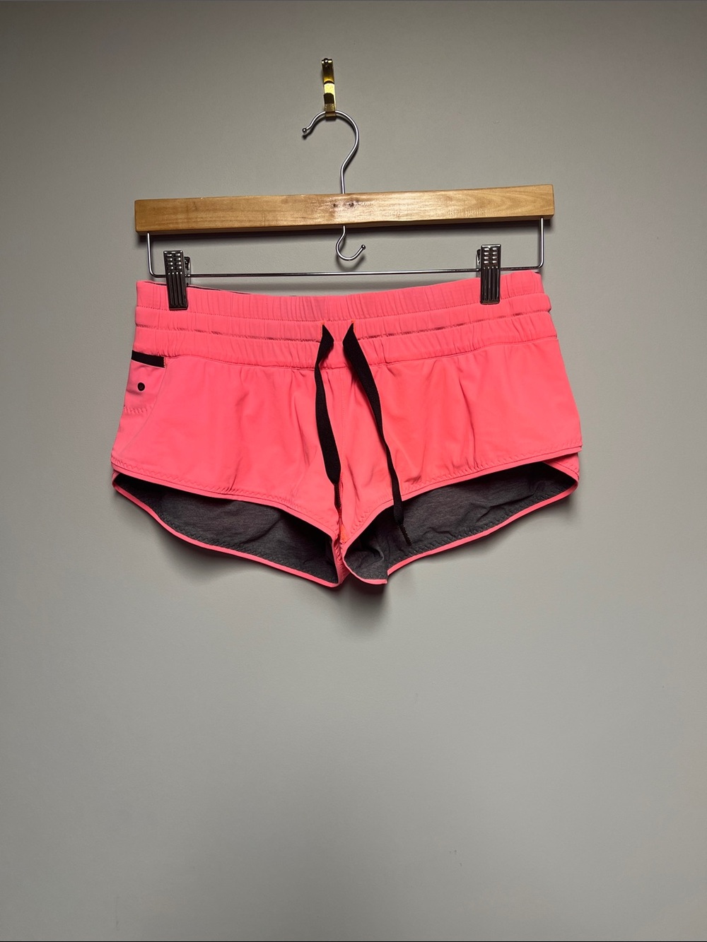 lululemon athletica board shorts Neon Pink Drawstring Athletic Shorts
